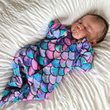 Mermaid Baby Cotton Sleepsuit