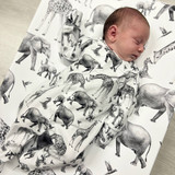 Safari Animal Unisex Baby Cotton Sleepsuit
