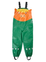 Character Puddle Buster Trousers -  Holly Green / Cow