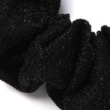 Black Sparkle Fabric Scrunchie