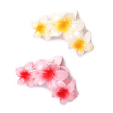 Graduated Hibiscus flower shaped hair clamp
