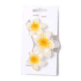 Graduated Hibiscus flower shaped hair clamp