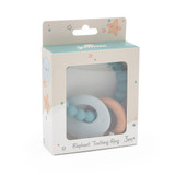 Elephant Teether Beads - Ocean Blue