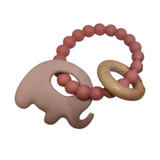 Elephant Teether Beads - Ocean Blue