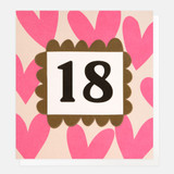 Pink Hearts 18th Birthday LOT014