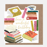 Stacks of Books Have A Wonderful Birthday AST005