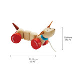 Happy Puppy Wooden Pull Along