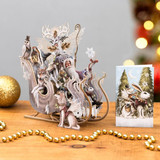Snow Queen Sleigh - 3D Christmas Card X3D035