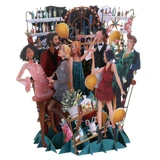 Christmas Cocktails 3D Card XTW042