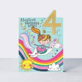 Age 4 Girl On Unicorn TIP07