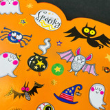 Halloween Die-Cut Colouring Book With Stickers