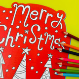Christmas Colouring Book With Stickers
