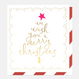 Gold Script Tree Christmas SGX017