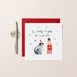 Lovely Daughter Penguin Christmas Card XM84