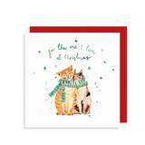 Cats For the One I Love Christmas Card LMXM77