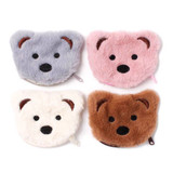 Teddy Face Purse With Zip
