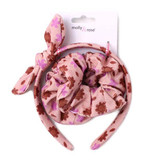 Corduroy Fabric Aliceband & Scrunchies Set