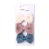 3 Boucle Bow Clips