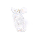 Iridescent Wavy Plastic Clamp