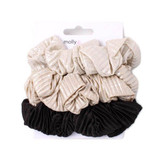 Textured Scrunchies 3pk