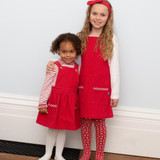 Mini Red Cord Pocket Pinafore