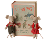 Christmas Twin Mice - Little Sister & Brother In Book