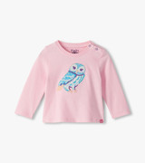 Majestic Owl Gathered Back T-Shirt