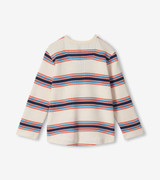 Varsity Stripe Waffle Henley