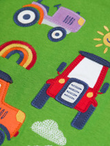 Adventure Applique Top - Palm / Tractor