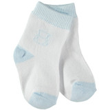 Alpine Boys Socks Twin Pack, Pale Blue And White