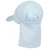 Aspen Pale Blue Cotton Suncap with detachable flap