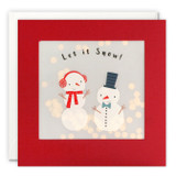 Snowmen Christmas Paper Shakies Card - RPP3480
