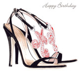 Happy Birthday Shoes DM050