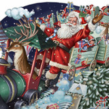 Santa's Express - 3D Christmas Card XTW018