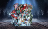 Santa's Express - 3D Christmas Card XTW018