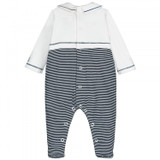 Stan Navy Striped Babygrow