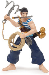 Pirate with Grapnel (Blue) - Papo