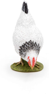 Pecking White Hen - Papo