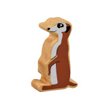 Natural Wooden Brown Meerkat