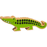 Natural Wooden Green Crocodile