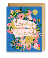 Lovely Friend Bright Blue Floral PC019