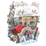 Christmas At The Old Post Office - 3D Christmas Card XTW006