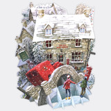 Christmas At The Old Post Office - 3D Christmas Card XTW006