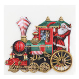 Santa’s Train 3D Christmas Card X3D021