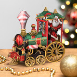 Santa’s Train 3D Christmas Card X3D021