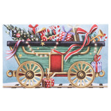 Santa’s Train 3D Christmas Card X3D021