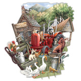 The Farmyard - Top of the World Pop Up Greetings Card TW045
