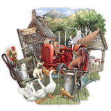 The Farmyard - Top of the World Pop Up Greetings Card TW045