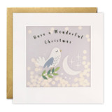Dove And Moon Christmas Paper Shakies Card - RPP3479