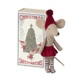 Maileg Christmas Mouse in Matchbox - Big Sister